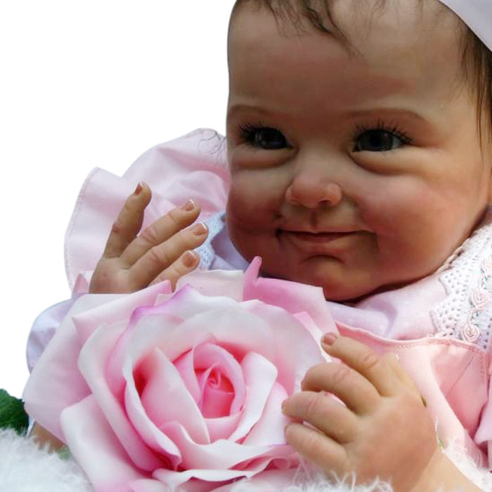 Silikon-Vinyl Wiedergeboren Babypuppen Lebensechte Baby Simulation