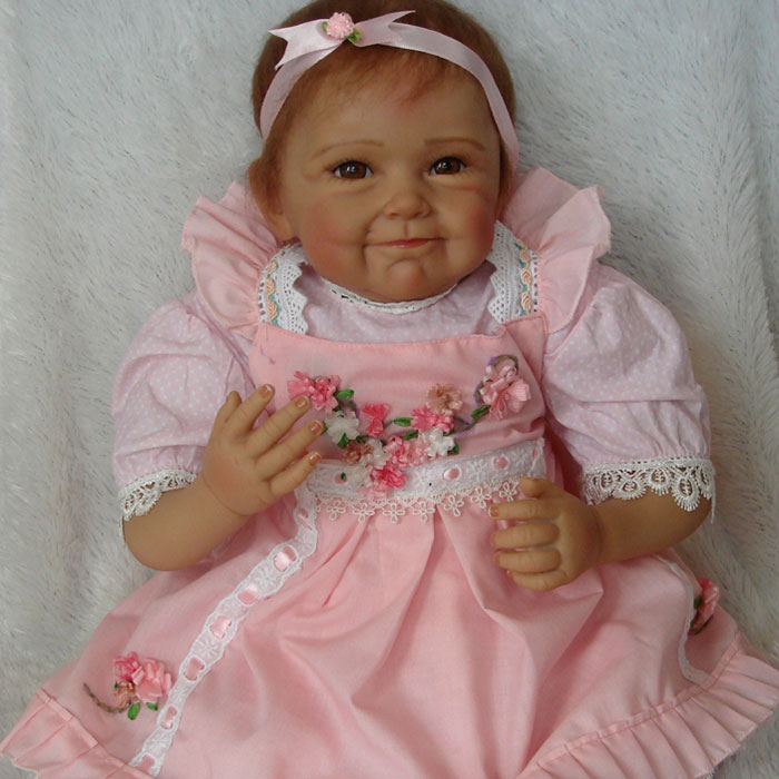 Silikon-Vinyl Wiedergeboren Babypuppen Lebensechte Baby Simulation